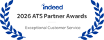Indeed 2026 ATS Partner awards-Exceptional Customer Service