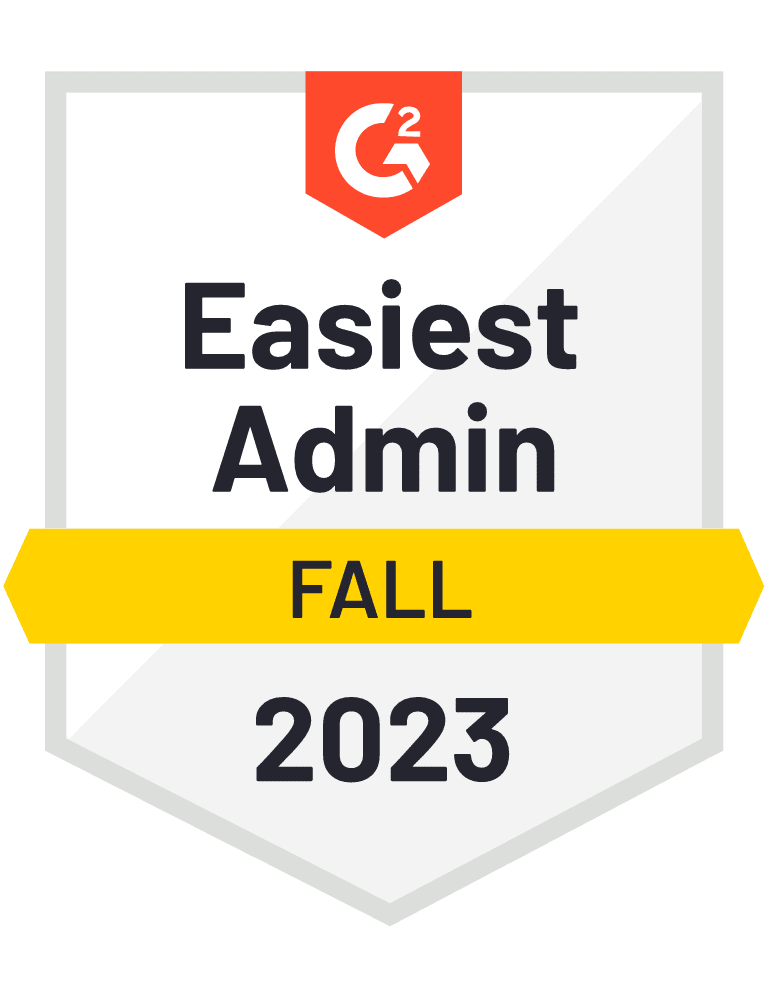 G2 Fall 2023 - Easiest Admin