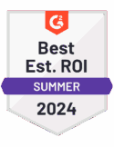 G2 Best Estimated ROI Summer 2024