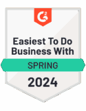 G2 Easiest To Do Business With Spring 2024