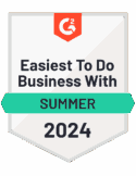 G2 Easiest To Do Business With Summer 2024