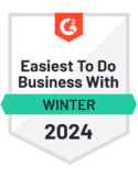 G2 Easiest to Do Business With Winter 2024